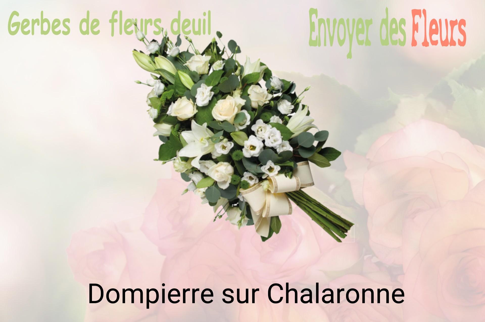 Gerbe de fleurs de deuil livrée à Dompierre-sur-Chalaronne